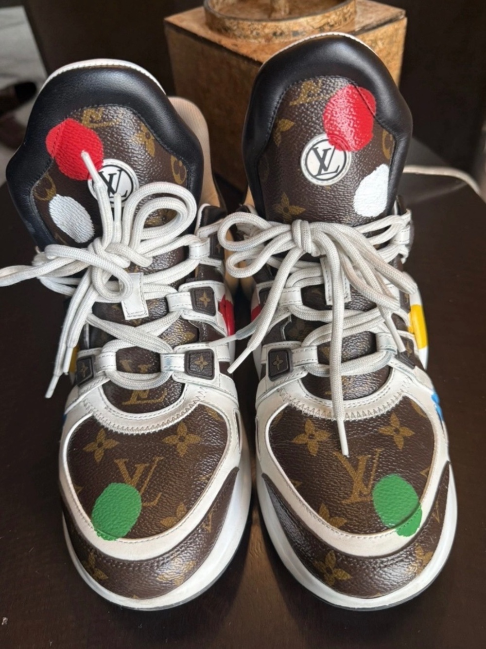 RARE Louis Vuitton x Yayoi Kusama collection 2023 Archlight Sneakers size 41